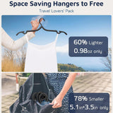 Maxbell 10Pcs Travel Hangers Folding Portable Organizer for Traveling Camping Flying