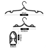 Maxbell 10Pcs Travel Hangers Folding Portable Organizer for Traveling Camping Flying