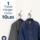 Maxbell 10Pcs Travel Hangers Folding Portable Organizer for Traveling Camping Flying