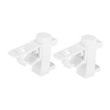 Maxbell 2 Pieces Curtain Rod Brackets Adjustable Clamp Sturdy for Bedroom Hotel Home