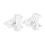 Maxbell 2 Pieces Curtain Rod Brackets Adjustable Clamp Sturdy for Bedroom Hotel Home