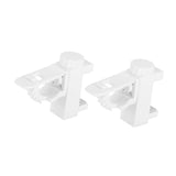 Maxbell 2 Pieces Curtain Rod Brackets Adjustable Clamp Sturdy for Bedroom Hotel Home