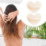 Maxbell 2 Pieces Shower Hair Catcher Collecting Tool Reusable Bathroom Bath Silicone White