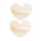 Maxbell 2 Pieces Shower Hair Catcher Collecting Tool Reusable Bathroom Bath Silicone White