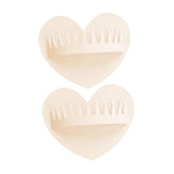 Maxbell 2 Pieces Shower Hair Catcher Collecting Tool Reusable Bathroom Bath Silicone White