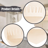 Maxbell 2 Pieces Shower Hair Catcher Collecting Tool Reusable Bathroom Bath Silicone White