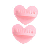 Maxbell 2 Pieces Shower Hair Catcher Collecting Tool Reusable Bathroom Bath Silicone Pink