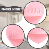 Maxbell 2 Pieces Shower Hair Catcher Collecting Tool Reusable Bathroom Bath Silicone Pink