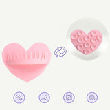 Maxbell 2 Pieces Shower Hair Catcher Collecting Tool Reusable Bathroom Bath Silicone Pink