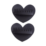 Maxbell 2 Pieces Shower Hair Catcher Collecting Tool Reusable Bathroom Bath Silicone Black