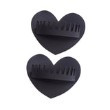 Maxbell 2 Pieces Shower Hair Catcher Collecting Tool Reusable Bathroom Bath Silicone Black
