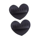 Maxbell 2 Pieces Shower Hair Catcher Collecting Tool Reusable Bathroom Bath Silicone Black