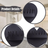 Maxbell 2 Pieces Shower Hair Catcher Collecting Tool Reusable Bathroom Bath Silicone Black