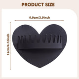 Maxbell 2 Pieces Shower Hair Catcher Collecting Tool Reusable Bathroom Bath Silicone Black