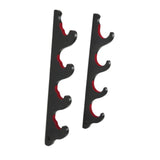 Maxbell Baseball Bat Hanger Wall Mounted Black Color Accessories with Flocked Finish 4 Tiers