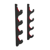 Maxbell Baseball Bat Hanger Wall Mounted Black Color Accessories with Flocked Finish 4 Tiers