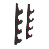 Maxbell Baseball Bat Hanger Wall Mounted Black Color Accessories with Flocked Finish 4 Tiers