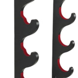 Maxbell Baseball Bat Hanger Wall Mounted Black Color Accessories with Flocked Finish 4 Tiers