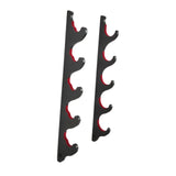 Maxbell Baseball Bat Hanger Wall Mounted Black Color Accessories with Flocked Finish 5 Tiers