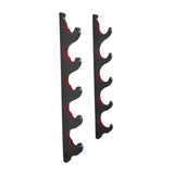 Maxbell Baseball Bat Hanger Wall Mounted Black Color Accessories with Flocked Finish 5 Tiers