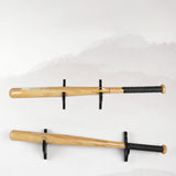 Maxbell Baseball Bat Hanger Wall Mounted Black Color Accessories with Flocked Finish 5 Tiers