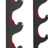 Maxbell Baseball Bat Hanger Wall Mounted Black Color Accessories with Flocked Finish 5 Tiers