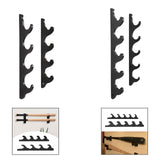 Maxbell Baseball Bat Wall Mounted Horizontal Hanger Black Colour Softball Bat Holder 4 Tiers
