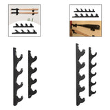 Maxbell Baseball Bat Wall Mounted Horizontal Hanger Black Colour Softball Bat Holder 4 Tiers