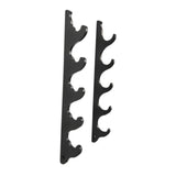 Maxbell Baseball Bat Wall Mounted Horizontal Hanger Black Colour Softball Bat Holder 5 Tiers