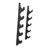 Maxbell Baseball Bat Wall Mounted Horizontal Hanger Black Colour Softball Bat Holder 5 Tiers