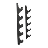 Maxbell Baseball Bat Wall Mounted Horizontal Hanger Black Colour Softball Bat Holder 5 Tiers