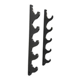 Maxbell Baseball Bat Wall Mounted Horizontal Hanger Black Colour Softball Bat Holder 5 Tiers