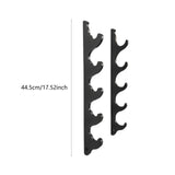 Maxbell Baseball Bat Wall Mounted Horizontal Hanger Black Colour Softball Bat Holder 5 Tiers