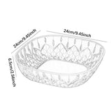 Maxbell Fruit Plate Modern Versatile Food Dish for Reception Graduation Anniversary White