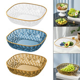 Maxbell Fruit Plate Modern Versatile Food Dish for Reception Graduation Anniversary White