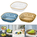 Maxbell Fruit Plate Modern Versatile Food Dish for Reception Graduation Anniversary White