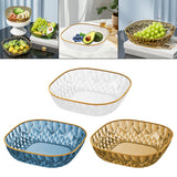 Maxbell Fruit Plate Modern Versatile Food Dish for Reception Graduation Anniversary White