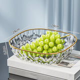 Maxbell Fruit Plate Modern Versatile Food Dish for Reception Graduation Anniversary White