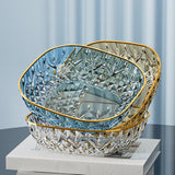 Maxbell Fruit Plate Modern Versatile Food Dish for Reception Graduation Anniversary Blue