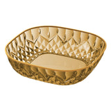Maxbell Fruit Plate Modern Versatile Food Dish for Reception Graduation Anniversary Gold