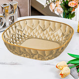 Maxbell Fruit Plate Modern Versatile Food Dish for Reception Graduation Anniversary Gold