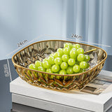 Maxbell Fruit Plate Modern Versatile Food Dish for Reception Graduation Anniversary Gold