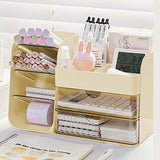 Maxbell Makeup Organizer Multifunctional Cosmetic Display Case for Vanity Dorms Home