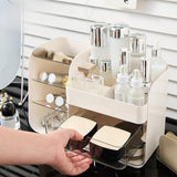 Maxbell Makeup Organizer Multifunctional Cosmetic Display Case for Vanity Dorms Home