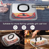 Maxbell Rectangular Basting Cover Cheese Melting Dome for Steaks Barbecue Sandwiches S