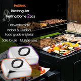 Maxbell Rectangular Basting Cover Cheese Melting Dome for Steaks Barbecue Sandwiches S