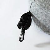 Maxbell Travel Pillow Convenient Storage for Car Airplane Ergonomic Airplane Cushion grey