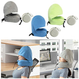 Maxbell Travel Pillow Convenient Storage for Car Airplane Ergonomic Airplane Cushion grey