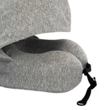 Maxbell Travel Pillow Convenient Storage for Car Airplane Ergonomic Airplane Cushion grey