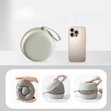 Maxbell Travel Pillow Convenient Storage for Car Airplane Ergonomic Airplane Cushion grey